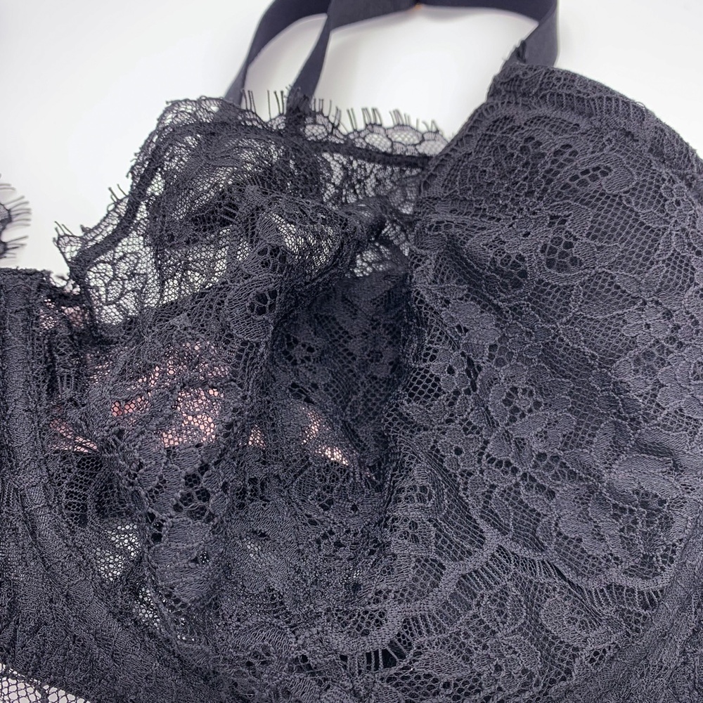 Victoria's Secret Black Lace Push-Up without Padding Bra - Picture 3 of 7